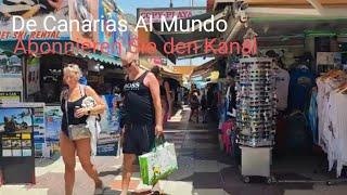 GRAN CANARIA - PLAYA DEL INGLES. Anexo II ist immer voller Touristen, die Spaß haben 10. AUGUST 2024