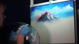 ASMR  Painting Mountains - Dat Crisp Audio Tho' Part 2 | ASMR Palette Knife Paint Scraping