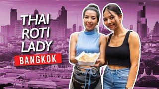 I Met Bangkok's Beautiful Thai Banana Roti Lady! (PUY ROTI LADY)