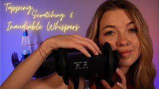 Soft and Gentle Scratching and Tapping ASMR with Inaudible Whispers to put you right to sleep!