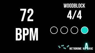 Metronome 72 BPM 4/4 - Woodblock