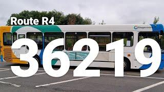 Bus 36219 stagecoach Midlands Rugby, route 4 Brownsover, Elliots Field, Warwickshire College