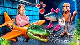 Как стать Бомбардиро Крокодило в Реальной Жизни?! Тун Тун Сахур и Тралалеро Тралала удочерили меня!