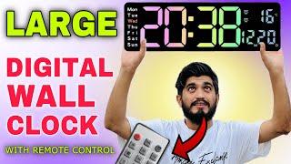 GHANU Large Digital Wall Clock with Remote Control || Best Wall Clock In india || Wall Clock