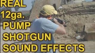 Pump Shotgun Sound Effects- Loading and Shooting