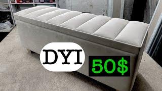 DIY OTTOMAN. Пуфик -банкетка своими руками!