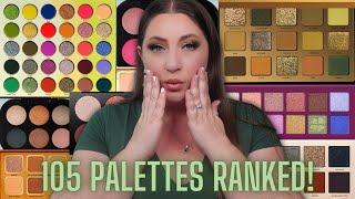 Ranking all 105 Eyeshadow Palettes I Tried in 2023 from WORST TO BEST