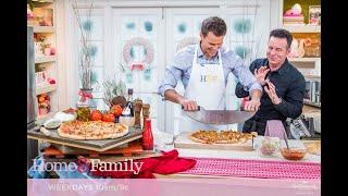 Steve Making Chicago Thin Pizza on "Home & Family"