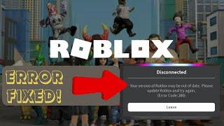 Roblox Error Code 280 (Your Version of Roblox May Be Out of Date) on Android | Android Data Recovery