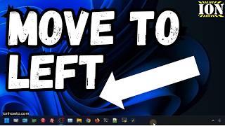 How to Move Taskbar Icons to the Left in Windows 11 Customize Taskbar Position