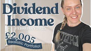 What My £2,005 Dividend Portfolio Paid Me In February 2025 | Beginner Investing Realistic Portfolio