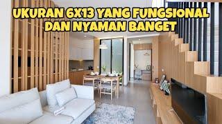 Inspirasi Rumah Ukuran 6x13 Dengan Gaya Japanese Industrial Yang Fungsional dan Nyaman