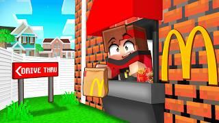 J'ai construit un Mac Donald SECRET dans ma Maison sur Minecraft !