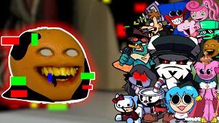 FNF Sliced(Vs Corrupted Annoying Orange) But Different Characters Sing ItEveryone(Learn With Pibby)