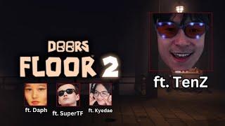 TenZ Plays DOORS (Roblox Horror Game) w/Kyedae, Daph, And SuperTF