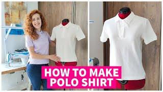 How to sew Polo Shirt (full sewing class)