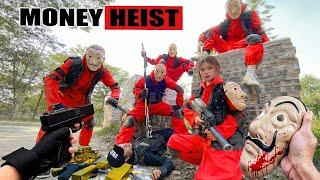 PARKOUR VS MONEY HEIST: Money Heist disguises as a doctor to break in and kill the police | Epic POV