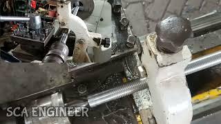 Thread Cutting Using Follow Rest On Lathe