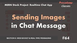 #64 Sending Images in Chat Message | Real Time Chat App  | MERN Stack Project