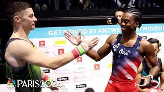 USA's Khoi Young battles defending World Champ in tight pommel horse showdown | NBC Sports