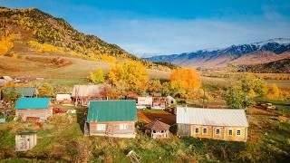 The Russian Old Believer Grandmother Runs a Farm in The Altai Mountains of Kazakhstan