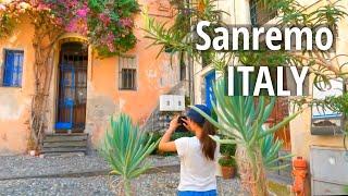 Walking around the beautiful old village of Sanremo ITALY