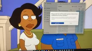 (PLEASE DON’T BLOCK THIS) Cleveland Brown has a BSOD (Blue Screen of Death)