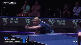 FULL MATCH | Felix LEBRUN vs Tomokazu HARIMOTO | MS SF | #WTTLjubljana 2024