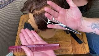 Beginner Hair Tutorials, How To Hold Scissors and Comb For Haircutting