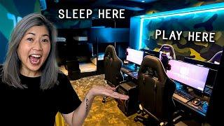 Staying in Japan's FIRST esports hotel e-ZONe | Full hotel tour Japan 2023