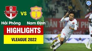 Highlights Hải Phòng vs Nam Định | Tái hiện pha đánh đầu ngược đỉnh cao, Lạch Tray nổ tung phút 90+5