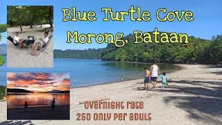 Blue Turtle Cove Bataan. Murang beach camping in Bataan. Amor Mangalindan Vlog