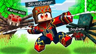 ¡Me Paso Minecraft PERO las ARAÑAS ME AYUDAN! ️ SILVIOGAMER MINECRAFT PERO