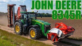 JOHN DEERE 8345R &  Kuhn FC 9530 R + FC 3125 RF - Cutting clover