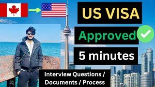 US B1/B2 TOURIST VISA INTERVIEW QUESTIONS & WHOLE PROCESS 2024 | GOT VISA IN 5 MINUTES!!! |