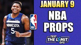 TOP 5 BEST NBA Player Prop Picks + Bets | Thursday 1/9/2025