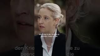 Weidel im ZDF-Sommerinterview: "Drücke Trump die Daumen" | #Shorts #Nachrichten