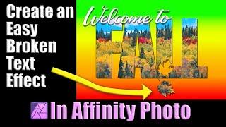 Easy Broken Text Effect in Affinity Photo 2