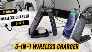 The Ultimate 3-in-1 Wireless Charging Station for iPhone, Apple Watch, and AirPods