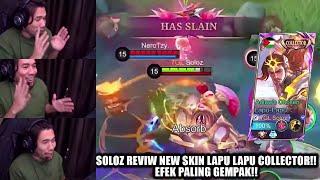 SOLOZ REVIW NEW SKIN LAPU LAPU COLLECTOR !! EFEK PALING GEMPAK !! SOLOZ GAMEPLAY 2024 !!