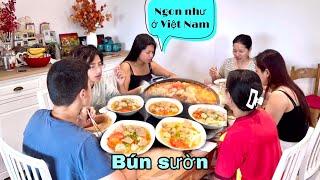 Mai làm món bún sườn ai cũng thích, Aimee nói hương vị giống ở Việt Nam, Mai le cuộc sống ở Pháp