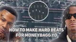 HOW TO MAKE HARD BEATS FOR MONEYBAGG YO! - FL STUDIO TUTORIAL (2023)