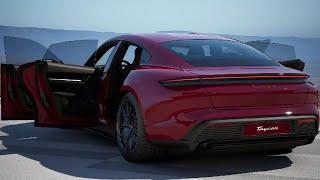 New 2025 Porsche Taycan GTS in Carmine Red officially revealed - Test Driving and Walkaround!