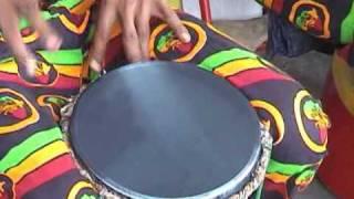 Guyana.. Drums of Rastafar-I in Georgetown City