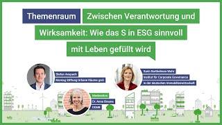 Wie das S in ESG sinnvoll mit Leben gefüllt wird | DGNB Jahreskongress 2025