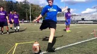 Best freshman in the nation! Chris Sailer Kicking Kicker Will Reichard shows outstanding form.