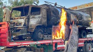 Hino Truck Full of Petrol Caught Fire // Let’s See How This Burnt Truck Cabin Chassis Repaired