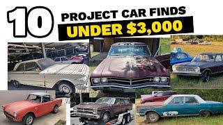 Top 10 Classic Cars Under $3,000 – 50s and 60s Projects For Sale!