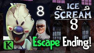 Ice Scream 8 Official Escape Ending! | FANMADE PART 3