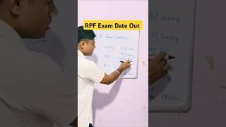 RPF Exam date Date out || rpf si & constable exam date 2024 out#rpfexamdate